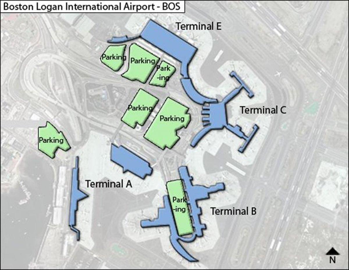 χάρτης της Boston Logan airport
