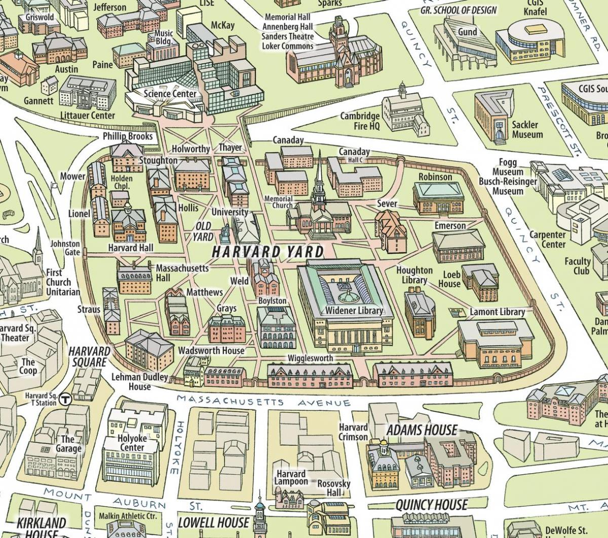 χάρτης του πανεπιστημίου του Χάρβαρντ