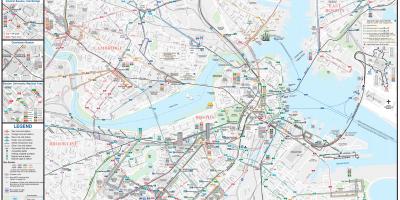 MBTA λεωφορείο χάρτη