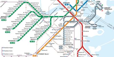 Χάρτης του μετρό της Βοστώνης