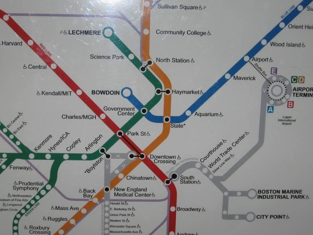 Boston south station χάρτης