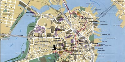Boston city χάρτης