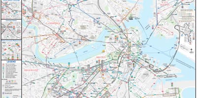 MBTA λεωφορείο χάρτη