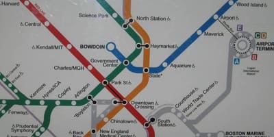Boston south station χάρτης