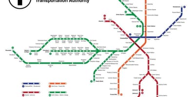 Μετρό Βοστώνη εμφάνιση χάρτη