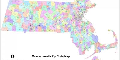 Ταχυδρομικός κώδικας χάρτη της Βοστώνης