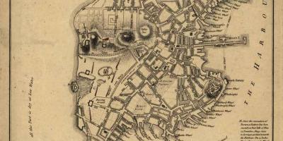 Χάρτης της ιστορικής Βοστώνη
