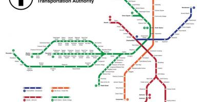 Μετρό Βοστώνη εμφάνιση χάρτη